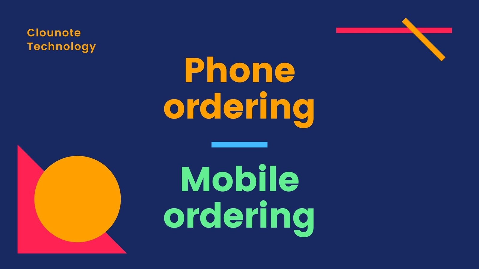Phone ordering system | Mobile ordernig system